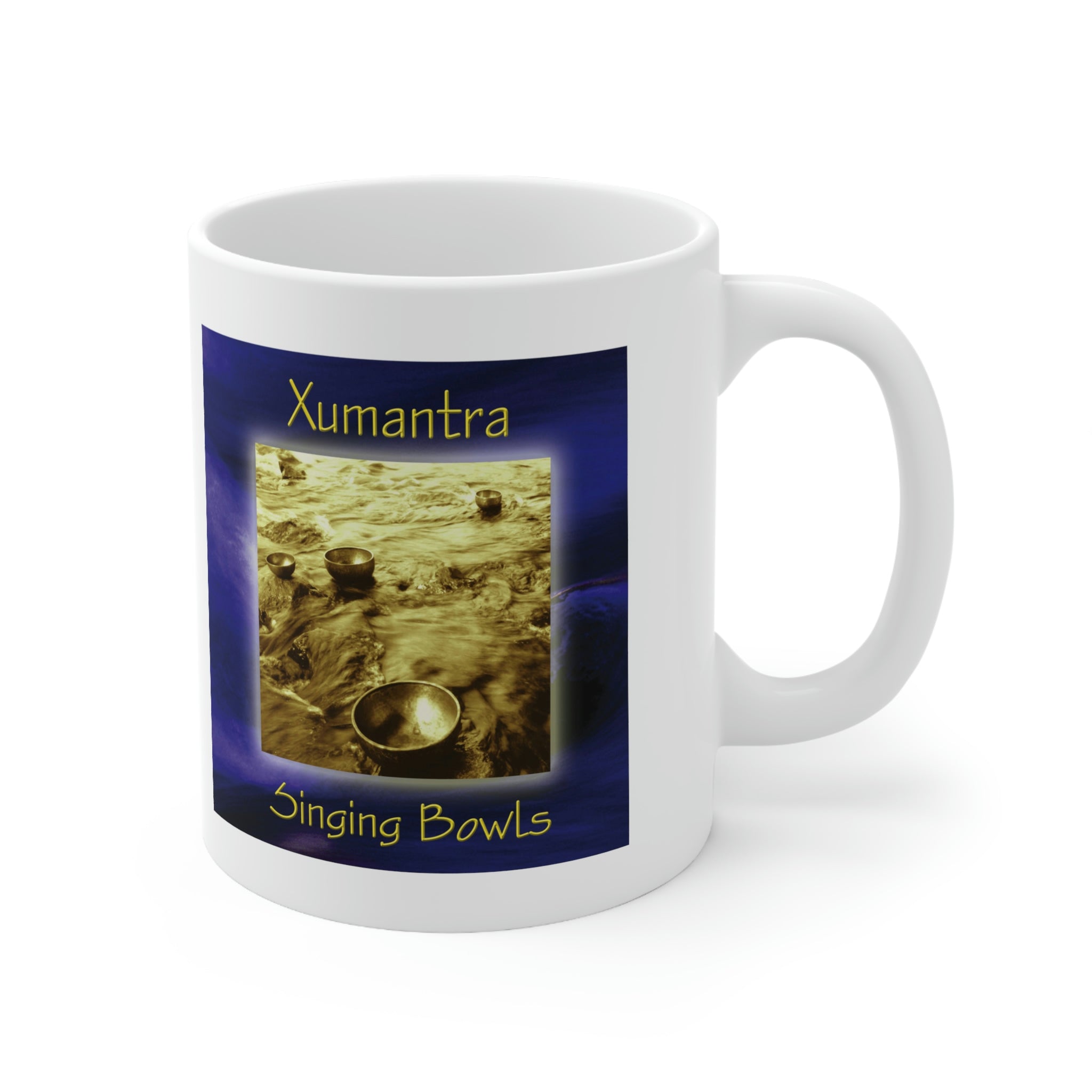 Xumantra Singing Bowls Ceramic Mug 11oz